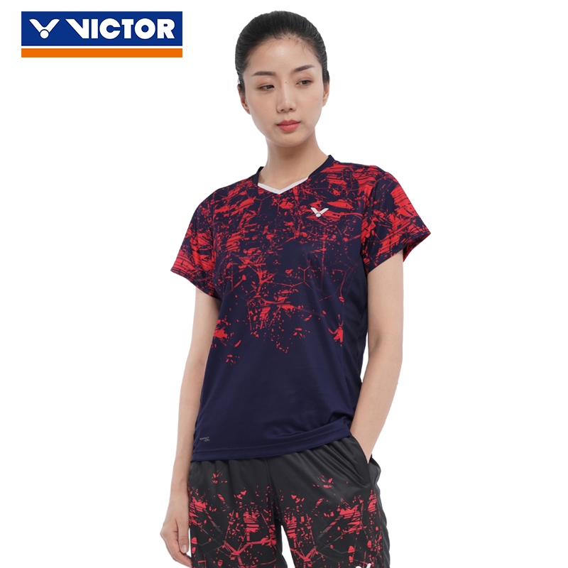 Victor威克多正品羽毛球服 勝利T-01009 T恤女款